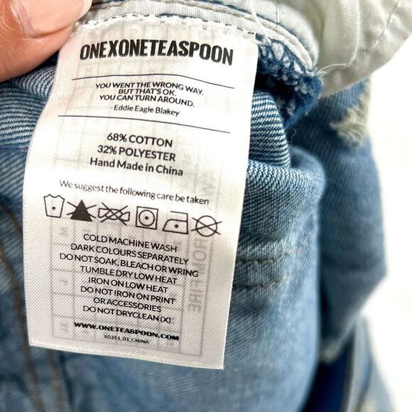 One Teaspoon Heart Print Bandits Shorts - Picture 9 of 13